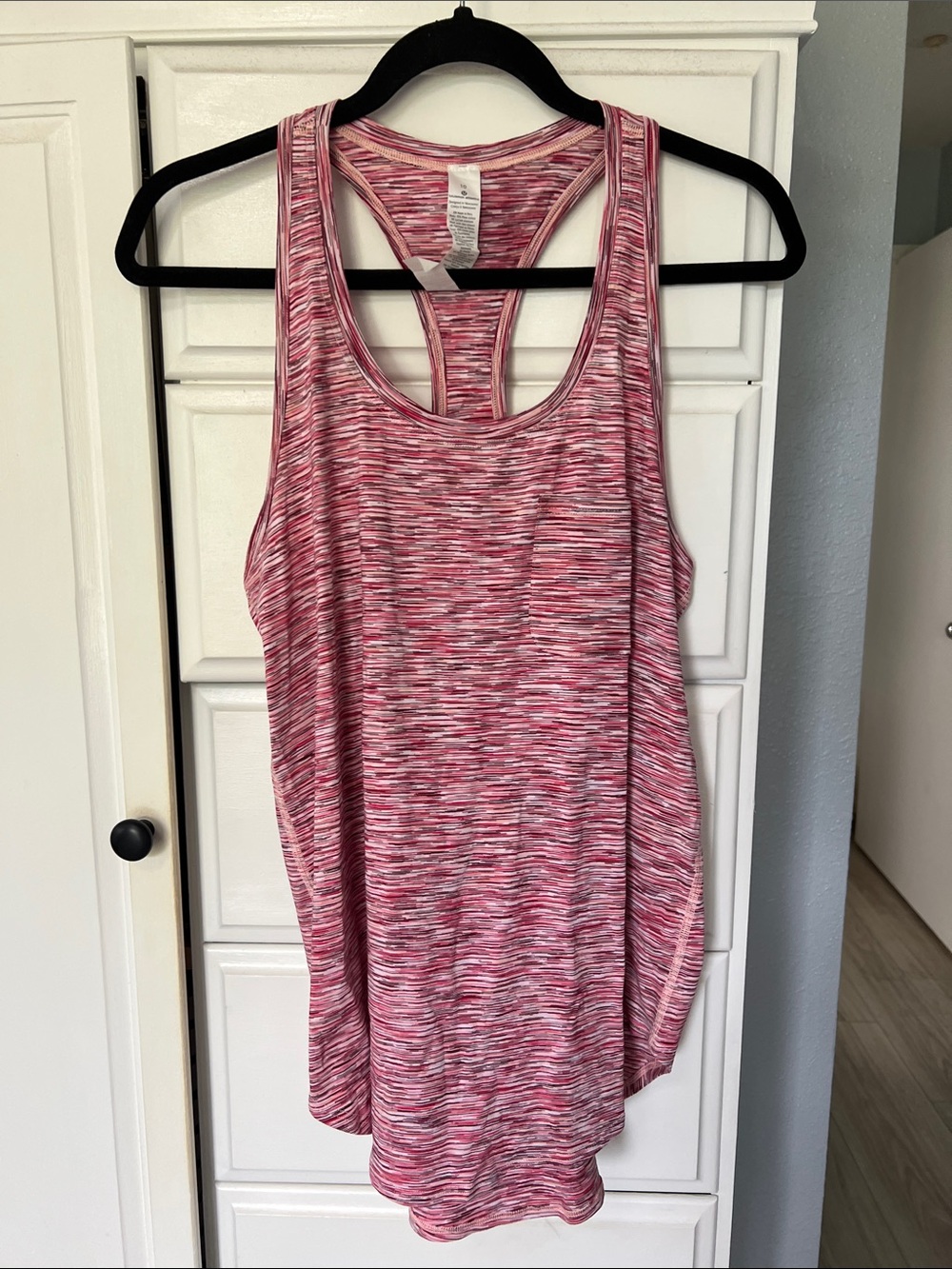 Lululemon Pink Racerback pocket Tank Top